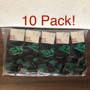 Vans Men’s Ankle Logo Socks 10 Pack Wholesale Misprint Size 9.5-13
